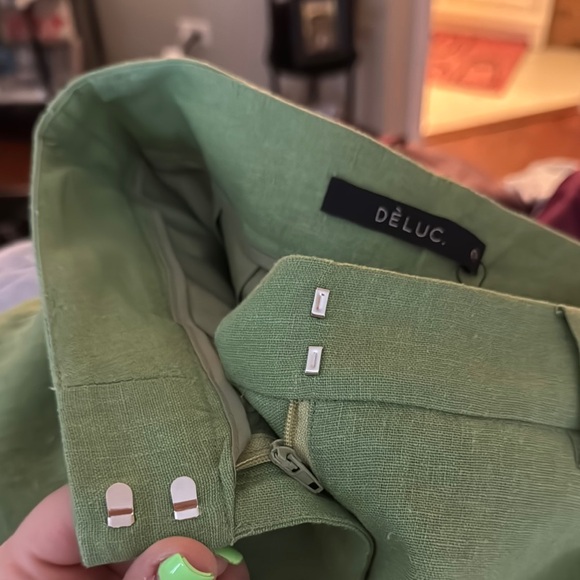 Deluc Muted Green Flare Pants - Picture 6 of 9